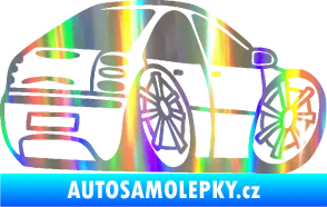 Samolepka Fiat Bravo karikatura pravá Holografická