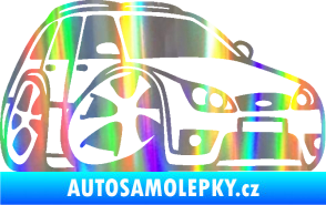 Samolepka Ford Mondeo combi karikatura pravá Holografická