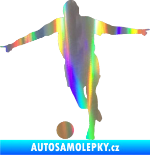Samolepka Fotbalista 015 levá Holografická