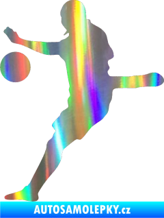 Samolepka Fotbalista 022 levá Holografická