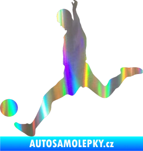 Samolepka Fotbalista 023 levá Holografická