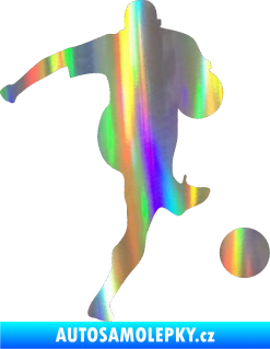 Samolepka Fotbalista 024 pravá Holografická