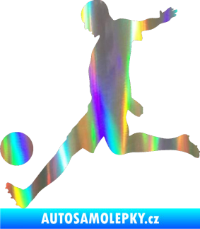 Samolepka Fotbalista 028 levá Holografická