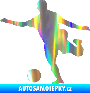 Samolepka Fotbalista 032 levá Holografická