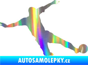 Samolepka Fotbalista 037 pravá Holografická
