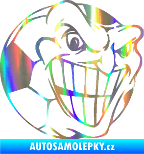 Samolepka Fotbalový míč 002 pravá Holografická