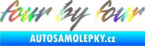 Samolepka Four by four Holografická