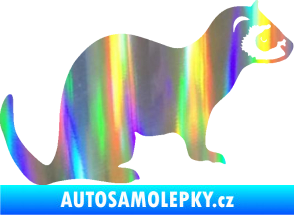 Samolepka Fretka 001 pravá Holografická