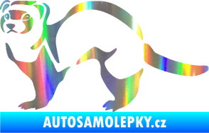 Samolepka Fretka 002 levá Holografická