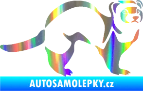 Samolepka Fretka 002 pravá Holografická