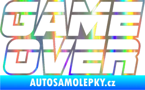 Samolepka Game over nad sebou 002 Holografická