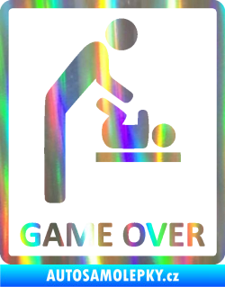 Samolepka Game over varianta baby Holografická