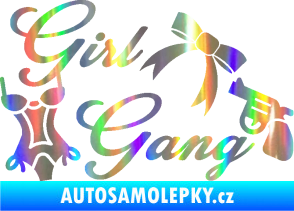 Samolepka Girl gang 001 Holografická
