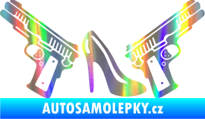 Samolepka Girl mafia 002 pravá Holografická