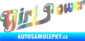 Samolepka Girl Power nápis Holografická