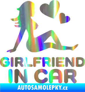 Samolepka Girlfriend in car Holografická