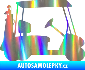 Samolepka Golfista 012 pravá vozík Holografická