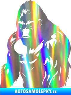 Samolepka Gorila 004 levá Holografická