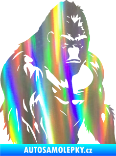 Samolepka Gorila 004 pravá Holografická