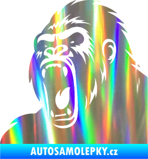 Samolepka Gorila 005 levá Holografická