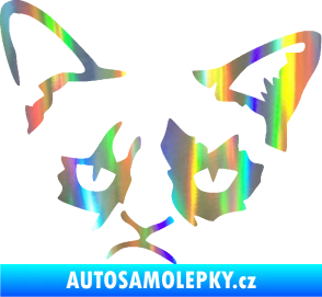 Samolepka Grumpy cat 001 levá Holografická