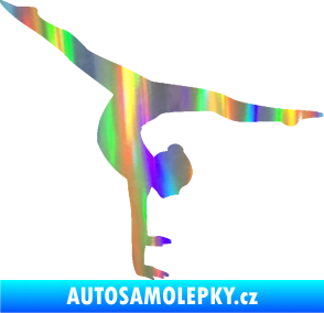 Samolepka Gymnastka 005 pravá Holografická