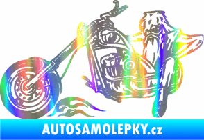 Samolepka Harley 001 levá Holografická
