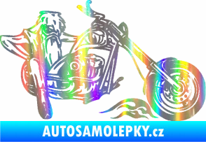 Samolepka Harley 001 pravá Holografická