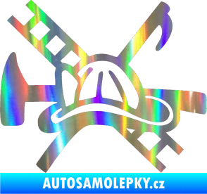 Samolepka Hasič 005 levá Holografická