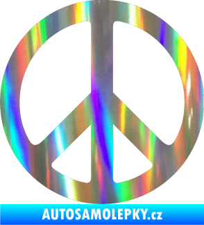 Samolepka Hippies 001 Holografická