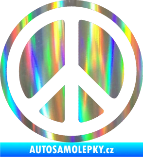 Samolepka Hippies 002 Holografická