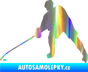 Samolepka Hokejista 002 levá Holografická