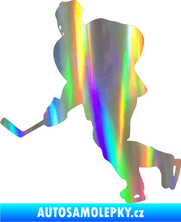 Samolepka Hokejista 009 levá Holografická