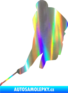 Samolepka Hokejista 012 levá Holografická