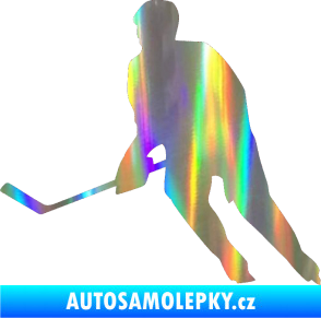 Samolepka Hokejista 013 levá Holografická