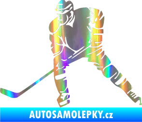 Samolepka Hokejista 026 levá Holografická
