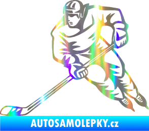 Samolepka Hokejista 030 levá Holografická