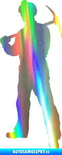 Samolepka Horník 001 levá Holografická