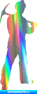 Samolepka Horník 001 pravá Holografická