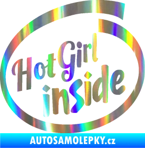 Samolepka Hot girl inside Holografická