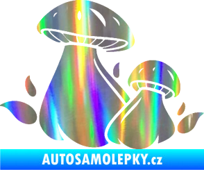 Samolepka Houby 002 levá Holografická