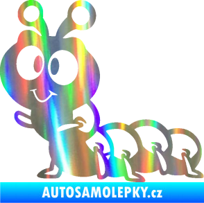 Samolepka Housenka 002 levá Holografická