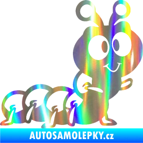 Samolepka Housenka 002 pravá Holografická