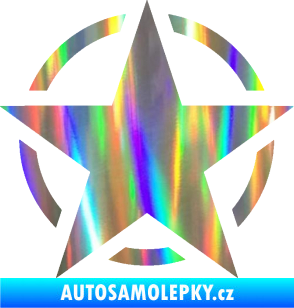 Samolepka Hvězda US Army 001 Holografická