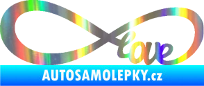 Samolepka Infinity 004 love Holografická