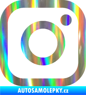 Samolepka Instagram logo Holografická