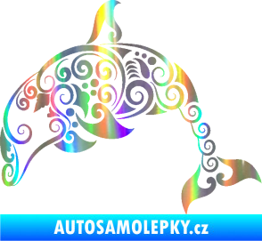 Samolepka Interiér 015 levá delfín Holografická