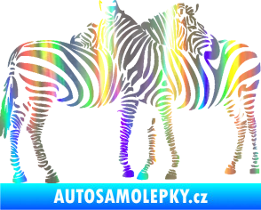 Samolepka Interiér 019 pravá zebry Holografická