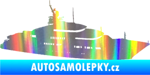Samolepka Jachta 003 pravá Holografická