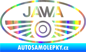 Samolepka Jawa logo Holografická